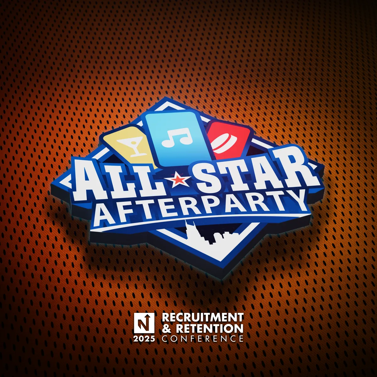 Orange branded t-shirt design